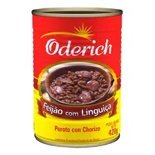Feijão com Linguiça Oderich Lata 420g Foto mini 1