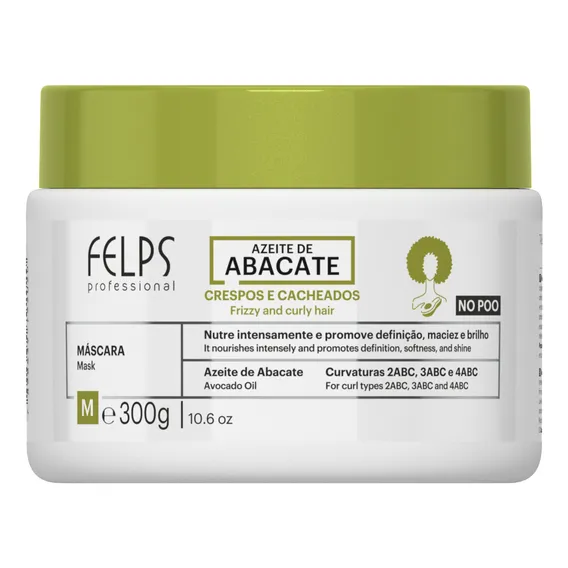 Felps Profissional Cachos Azeite De Abacate - Máscara 300g Foto 1