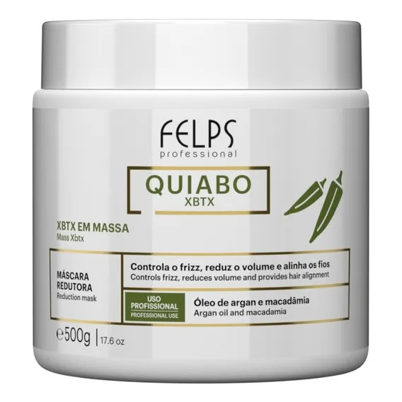 Felps Xbtx De Okra Em Massa Óleo De Argan E Macadâmia 500g Foto 1