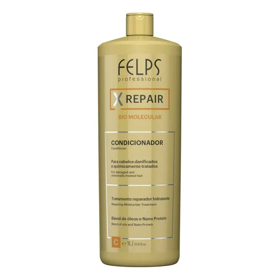 Felps Xrepair Bio Molecular - Condicionador 1000ml Blz Foto 1