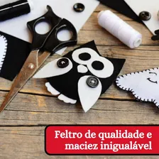 Feltro Liso Santa Fé 2x1,40 Metros Preto P/ Linda Decoração Cor 34 Preto Foto mini 3