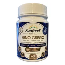 Feno-grego, feno-grego, feno grego, 60 cápsulas, 1000 mg, alimento solar, sabor sem sabor Foto mini 4