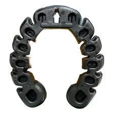 Ferraduras Emborrachadas para Cavalos com Alma De Aço Hooflex P Cor Preto Foto mini 4