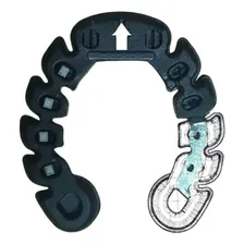 Ferraduras Emborrachadas para Cavalos com Alma De Aço Hooflex P Cor Preto Foto mini  2