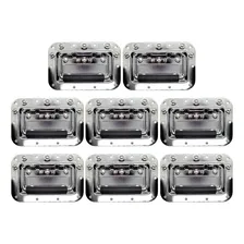 Ferragens Para Case - Kit 8 Alças De Embutir Com Mola Cor Metálico Foto  mini 1