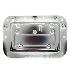 Ferragens Para Case - Kit 8 Alças De Embutir Com Mola Cor Metálico Foto mini 4