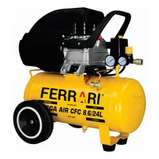 Ferrari Compressor Mega Air Cfc 8.6pes 24l/2.0hp 127v Cor Amarelo FrequĂȘncia 60Hz 127 Foto mini 1