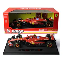 Ferrari F-1 Sf24 Charles Leclerc 2024 Vermelha Burago 1/18 Foto mini 4