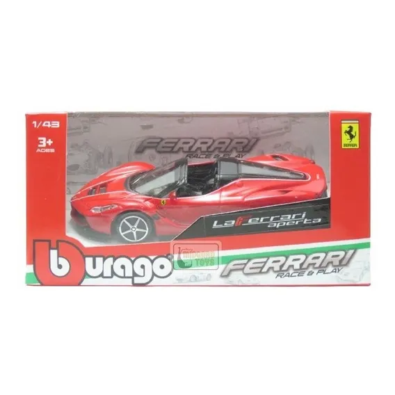 Ferrari Laferrari Aperta Race & Play Box 1/43 Burago Foto 1