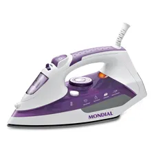 Ferro A Vapor Ceramic Express F-40 2000w Branco/roxo Mondial 220v Foto  mini 1