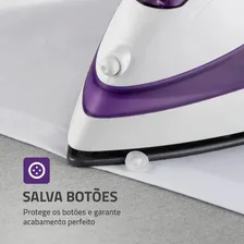 Ferro A Vapor Ceramic Express F-40 2000w Branco/roxo Mondial 220v Foto mini  3