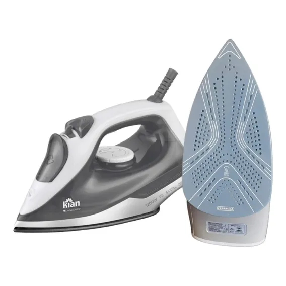 Ferro De Passar Roupa A Vapor 127v 1200w Base Cerâmica Foto 1