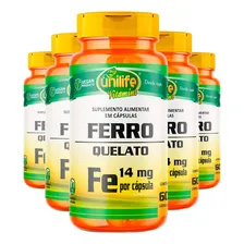Ferro Quelato 500mg Unilife 60 Cápsulas 5un + Porta Cápsulas Foto  mini 1