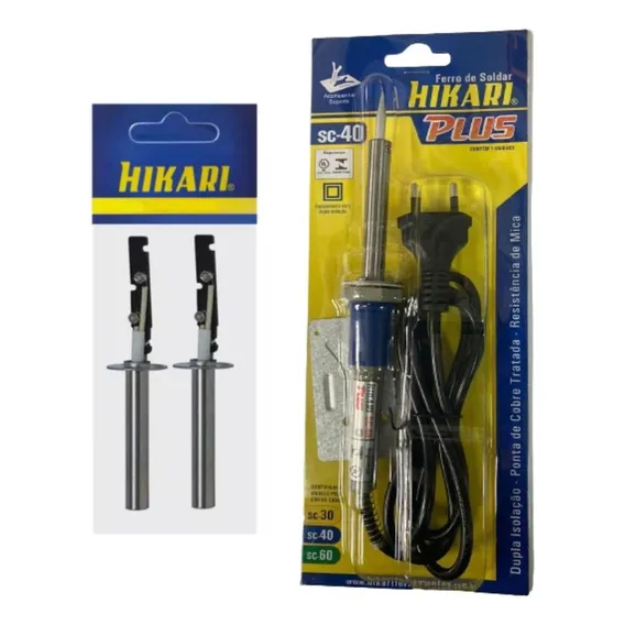 Ferro Solda Hikari Sc-plus 40 + 2 Resistência 127v / 220v Foto 1