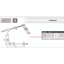 Ferrolho Jocec Trinco Fecho Aço Para Portão 1/2