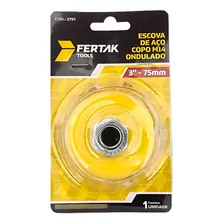 Fertak escova de aço ondulado tipo copo 75mm m14 Foto mini 3