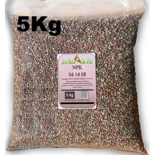 Fertilizante Npk 04 14 08 5kg Roseiras Jardim Plantio Hortas Foto 1