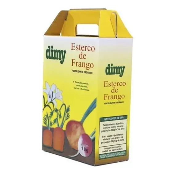 Fertilizante Orgânico Esterco De Frango 1kg Dimy Foto 1