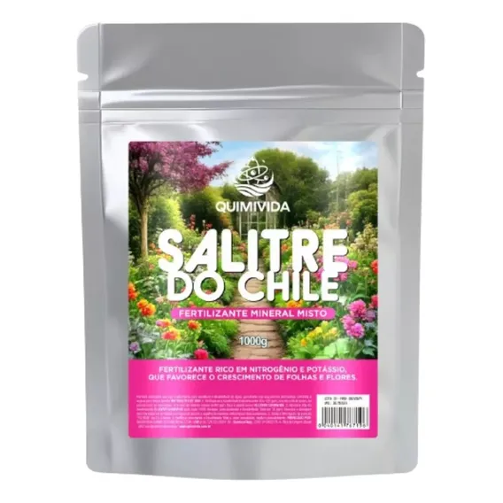 Fertilizante Salitre Do Chile 1kg Mineral Misto Adubo Foto 1