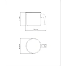 Fervedor aço inox 2l Allegra baquelite indução Tramontina Foto mini 3