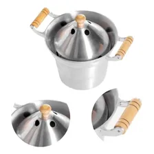 Fervedor De Leite Inderramável Aluminio Fundido Batido 2,5 Cor Polido Foto mini  2