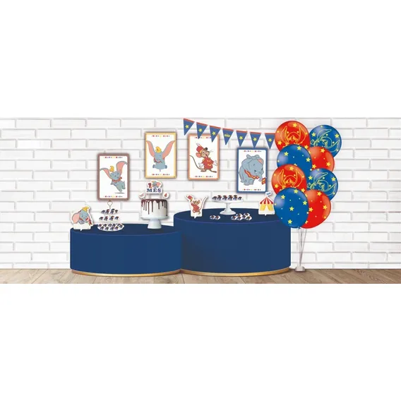 Festa Dumbo - Kit Decorativo Mêsversário Foto 1