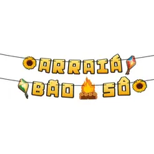 Festa Junina Faixa Decora Arraiá Bão Sô Incrível Pendente Foto  mini 1