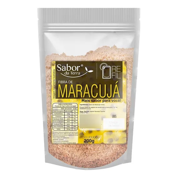 Fibra De Maracujá Sabor Da Terra 200g Foto 1