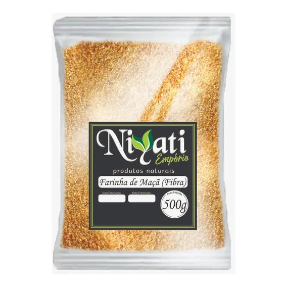 Fibra / Farinha De Maçã 500g - Niyati Foto 1