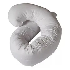 Fibrasca travesseiro corpo anatômico minhocão multiuso 1.5m cor branco Foto mini 3