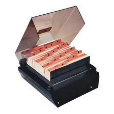 Fichário De Mesa Fumê Com Indice 6x9 M74 Menno 02306 Foto  mini 1