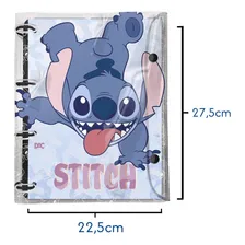 Fichário Universitário Em Pvc Cristal Stitch - Dac Foto mini 3