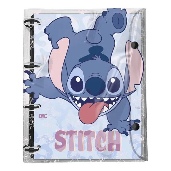 Fichário Universitário Em Pvc Cristal Stitch - Dac Foto 1