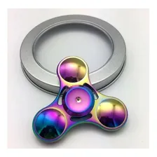 Fidget Hand Spinners Metal Multicoloridos Dos Raros Cor Metalizado Foto  mini 1