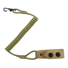 Fiel Retrátil Tático Espiral G Pistola Segurança Para Armas Cor Cáqui Tan Foto mini 1