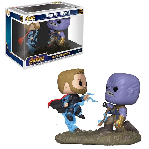 Figura de acción  Thor & Thanos Movie Moment: Thor vs. Thanos 707 de Funko Pop! Foto 1