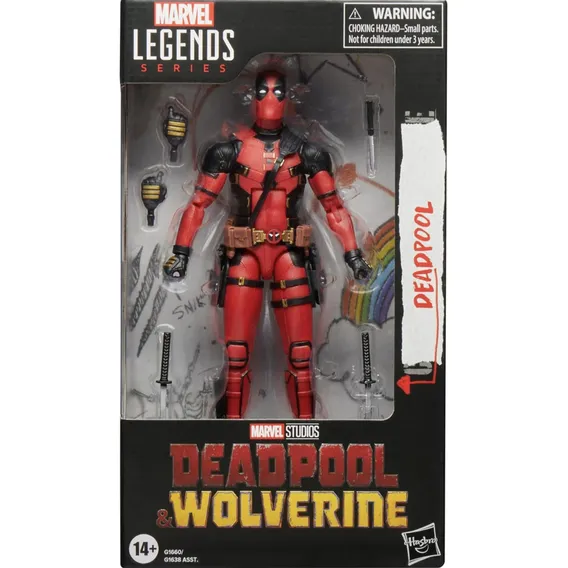 Figura do filme Deadpool Deadpool e Wolverine Marvel Legends Foto 1