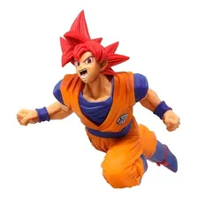 Figura original do Banpresto de Dragon Ball Super Goku Ssj God Foto mini 1