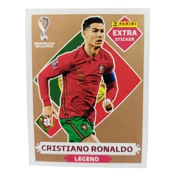 Figurinha Cristiano Ronaldo Legend Bronze Copa 2022 Foto 1