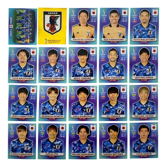 Figurinha Da Copa 2022 Seleção Do Japao A Pronta Personagem Japão Foto 1