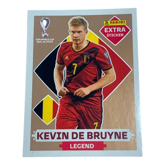 Figurinha Rara Legend Extra Bronze Álbum Copa Do Mundo 2022 Personagem Kevin de Bruyne Foto 1