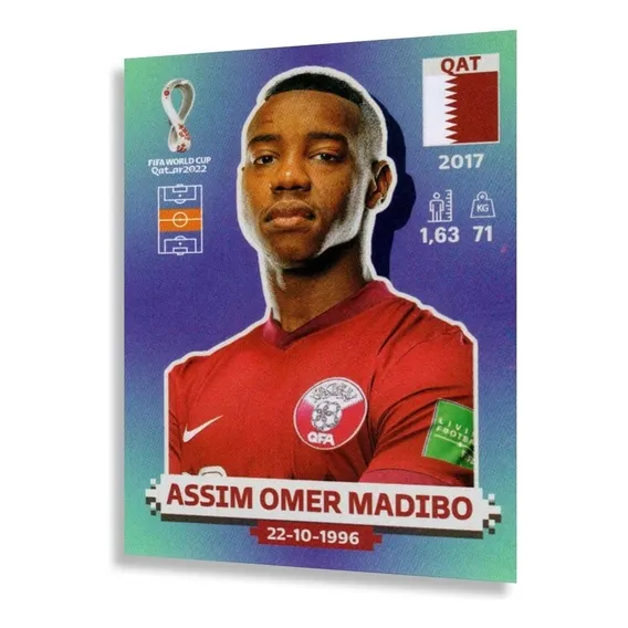 Figurinhas Avulsas Copa Do Mundo 2022 Complete Seu Álbum Qatar / Qat 14 Personagem Figurinhas Copa Do Mundo Qatar 2022 Foto 1