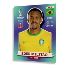 Figurinhas Copa Do Mundo 2022 Jogadores Brasil Album Panini BRA 7 EDER MILITAO Personagem FIGURINHA AVULSA COPA 2022 Foto mini 1