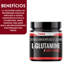 Fiisonutri Glutamina 150gr Cada Total 1,5 Kg Sabor Sem Sabor Foto mini 4