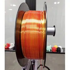 Filamento 3d Pla Vermelho Dourado 1.75mm 1kg Impressora 3d Foto mini  2