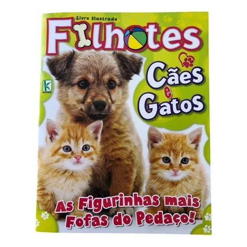 Filhotes Cães E Gatos, Álbum Completo Com Figurinhas P/colar Foto 1