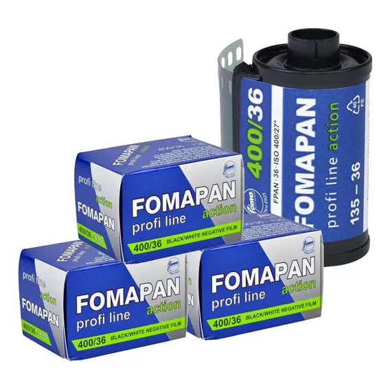 Filme Fotográfico 35mm Fomapan Action Iso 400 Pb 36 Poses Foto 1