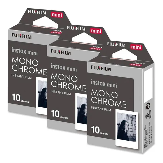 Filme Papel Instax Preto E Branco 30un Mini 8 9 11 Mini Link Foto 1