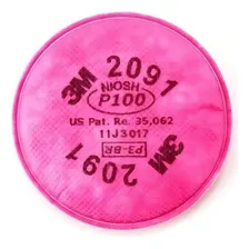 Filtro 3m 2091 para partÃculas P100 de cor rosa Foto mini 1