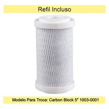 Filtro Acqua 5 Transp Carbon Block Tor Crom Abs 1/2 Cor Transparente Foto mini 3